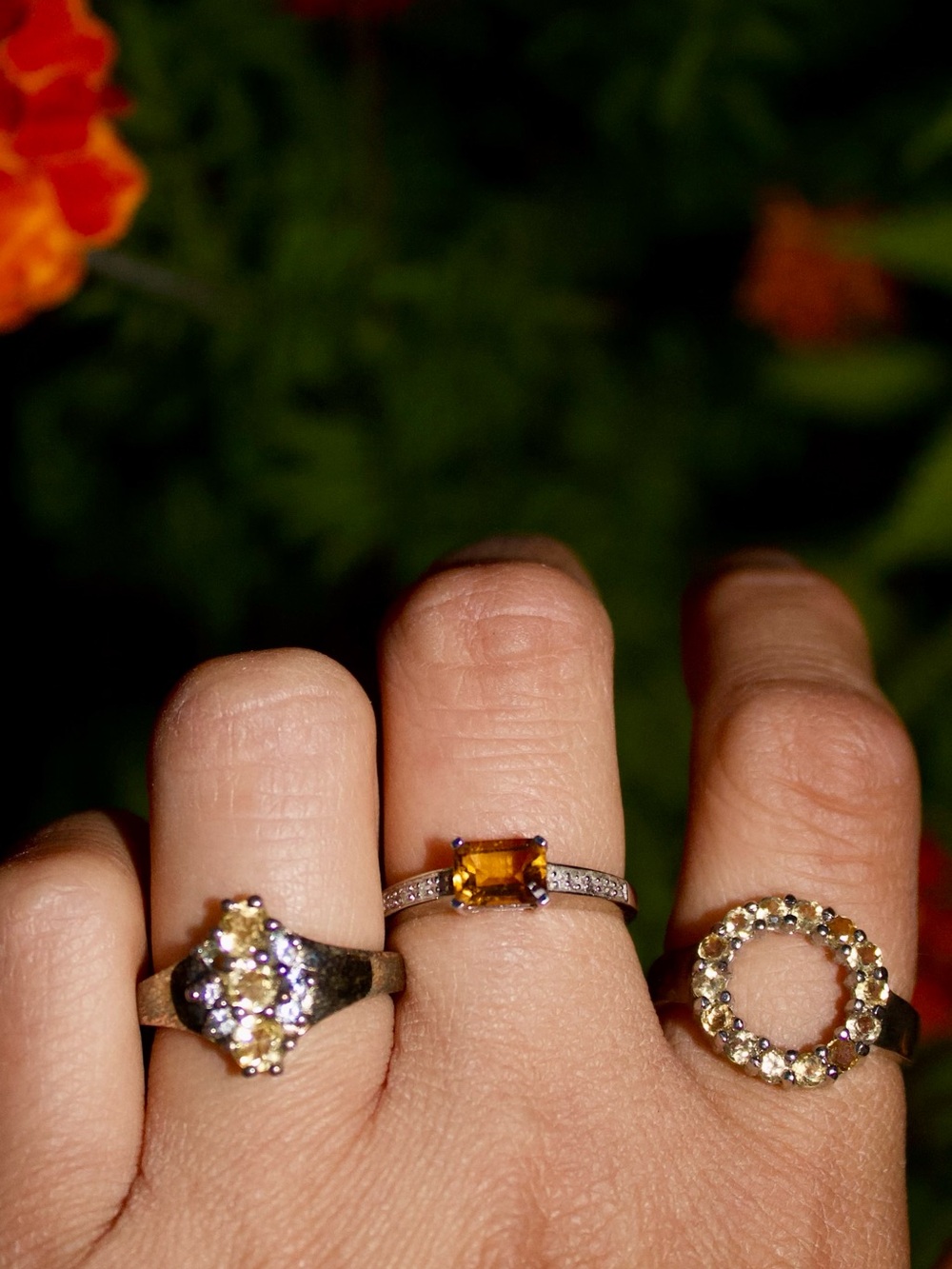 Citrine Ring Lot